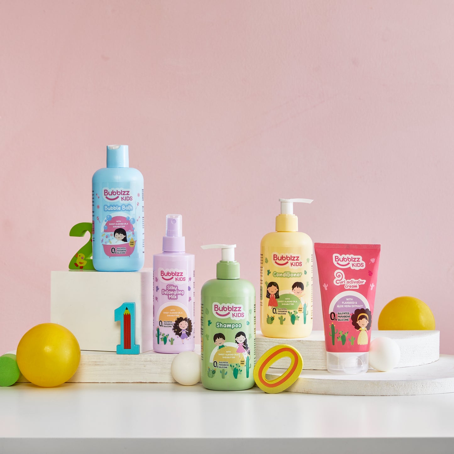 Bubblzz Kids Hair & Bath Essentials Kit