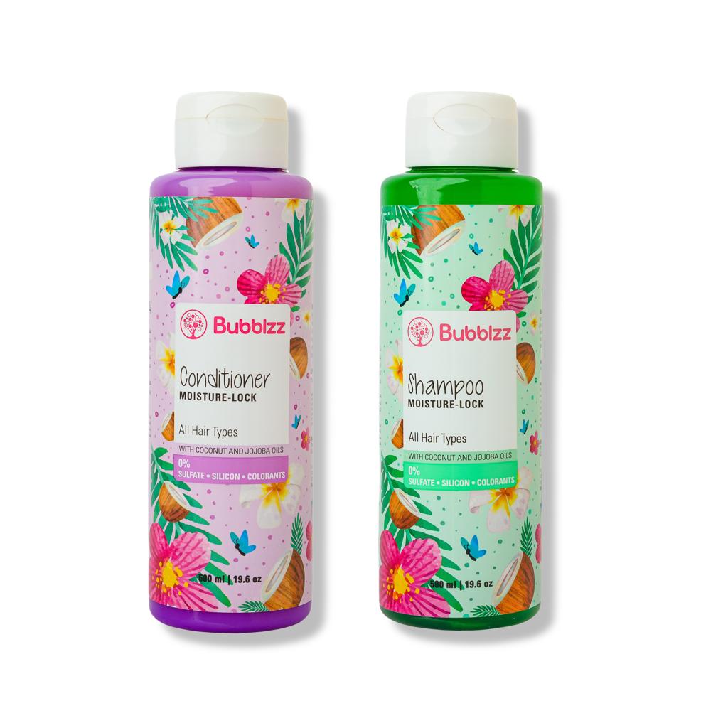 Moisture Lock Shampoo & Conditioner for all Hair Types Bundle